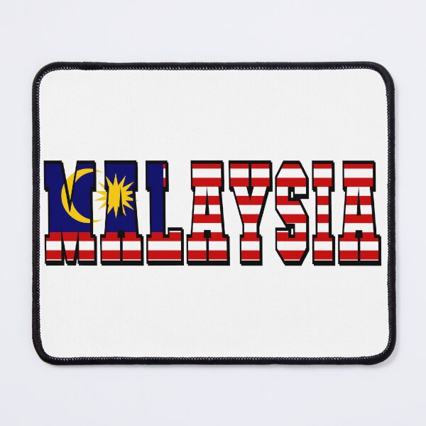 Item preview, Malaysia Country Flag Typography designed and sold by TravelWish.