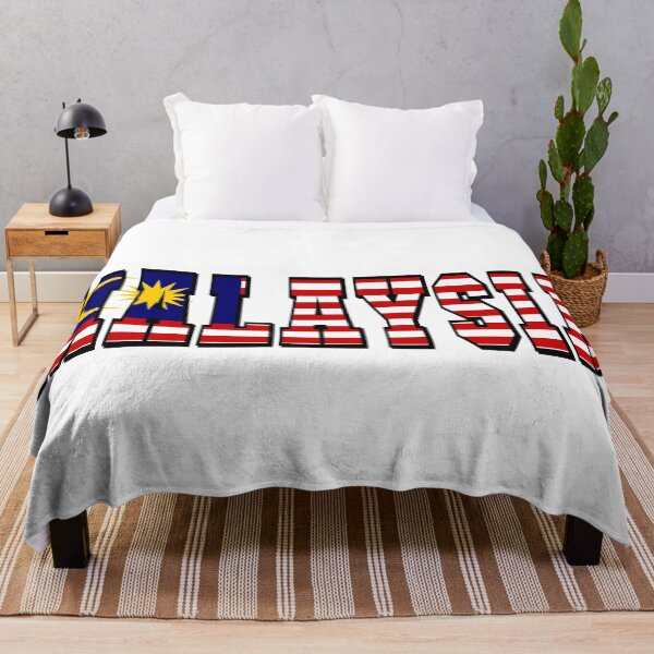 Item preview, Malaysia Country Flag Typography designed and sold by TravelWish.