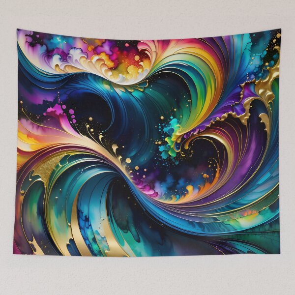Item preview, Abstract Fluid Paint Pattern designed and sold by TheArtOfPat.