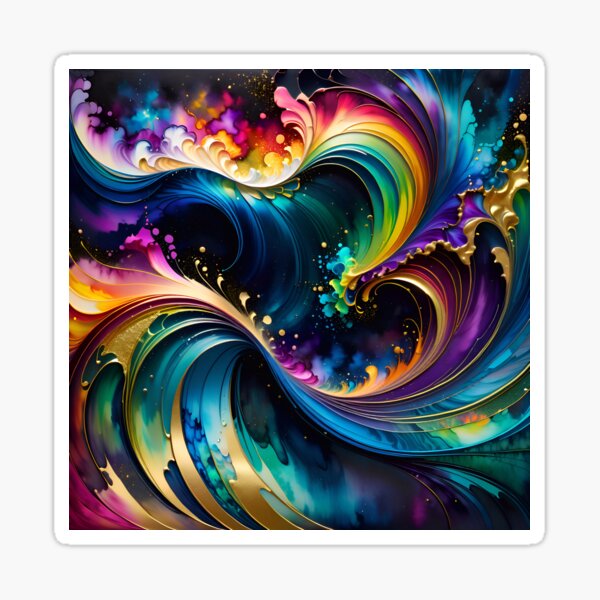 Item preview, Abstract Fluid Paint Pattern designed and sold by TheArtOfPat.
