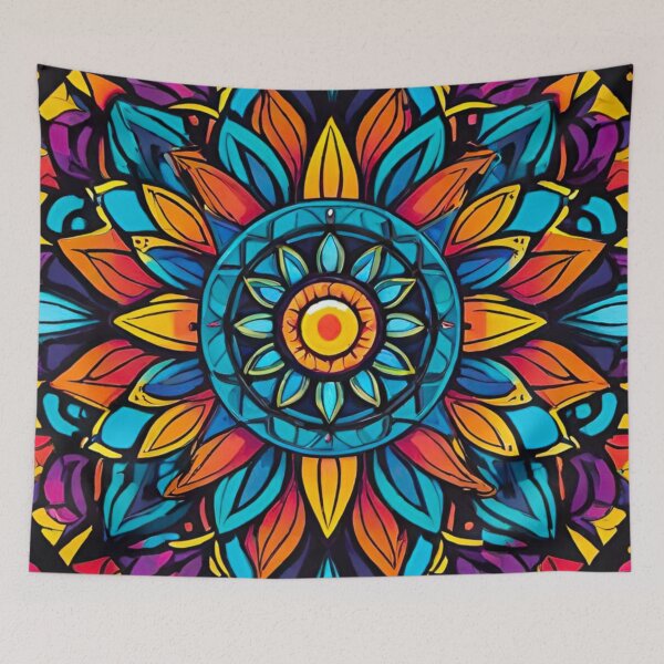 Item preview, Blooming Symphony: Colorful Flower Design Pattern designed and sold by GrizzlyCollective.