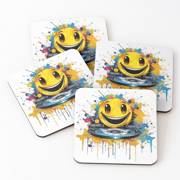 Item preview, Smiling Face Emoticon DJ Deejay designed and sold by Divine Ease.