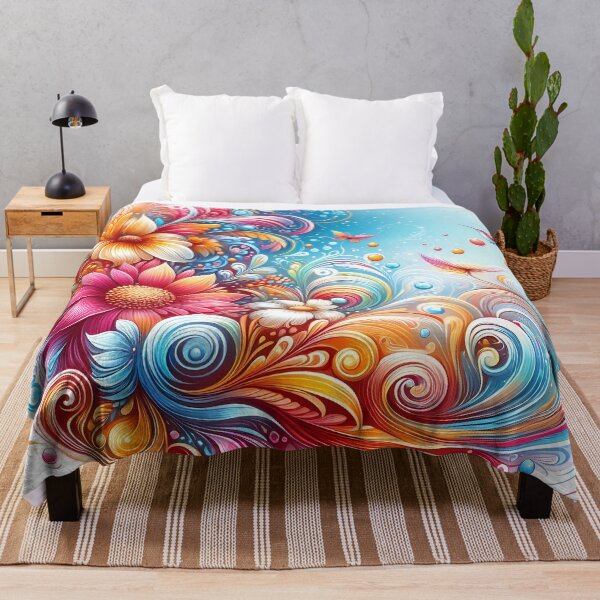 Item preview, Blossom Vortex: A Whirl of Flora and Fauna designed and sold by Vitalka-uk.