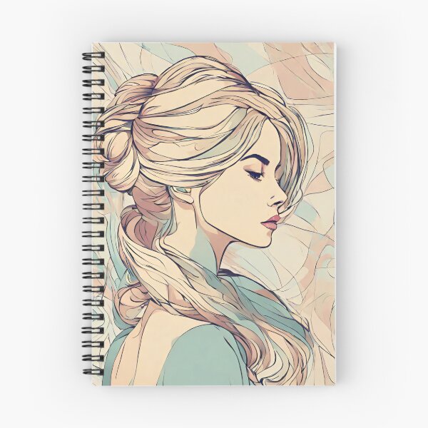 Aperçu de l'œuvre Élégance minimaliste : portraits abstraits et dessins au trait dans des tons naturels - Wanita créée et vendue par BPMagic.