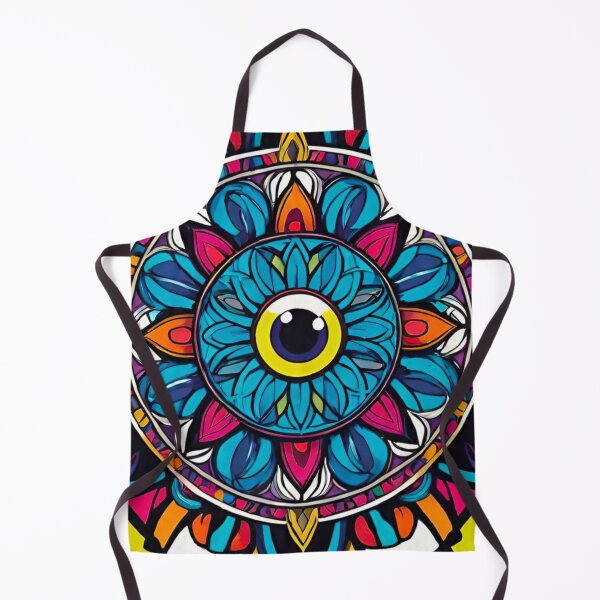 Item preview, Ethereal Gaze: Colorful Eyeball with Surrounding Pattern designed and sold by GrizzlyCollective.