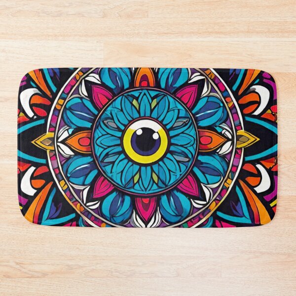 Item preview, Ethereal Gaze: Colorful Eyeball with Surrounding Pattern designed and sold by GrizzlyCollective.