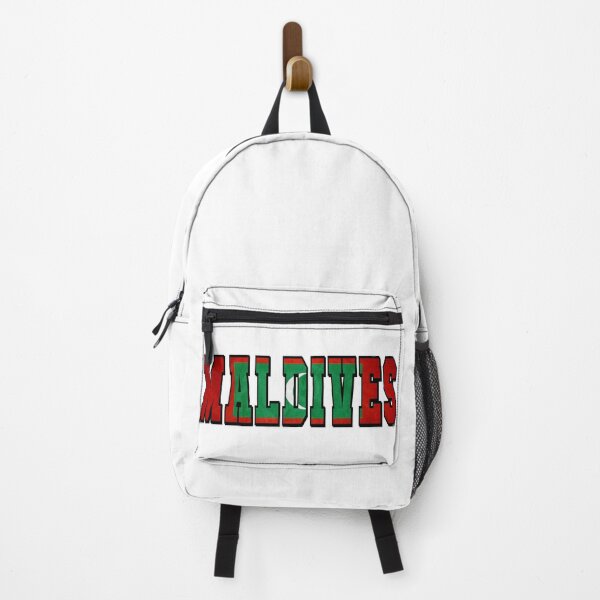 Item preview, Maldives Country Flag Typography designed and sold by TravelWish.