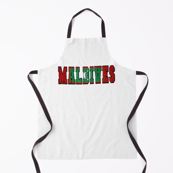 Item preview, Maldives Country Flag Typography designed and sold by TravelWish.