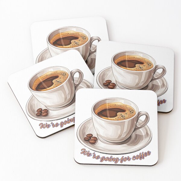 Item preview, We're going for coffee designed and sold by LittleWorldShop.