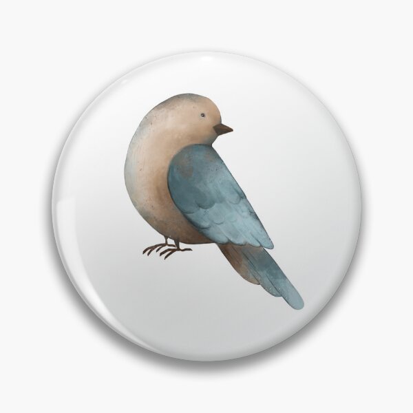 Item preview, Copy of watercolor,  bird, isolated, clip art, blue, beige, line, t-shirt, hand draw, animal, cartoon designed and sold by GorXena.