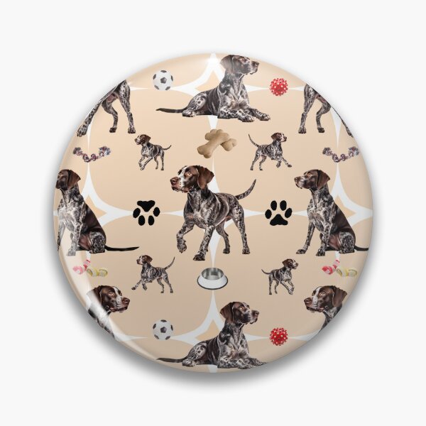 Item preview, German Shorthair Pointer group Seamless Pattern designed and sold by Petalandfur.