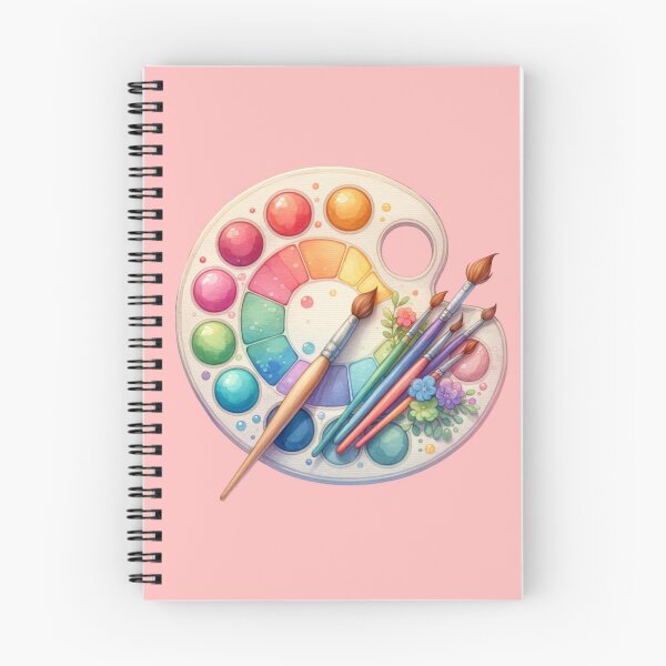 Item preview, Artistic Watercolor Palette with Brushes Illustration designed and sold by ImagineCorner.