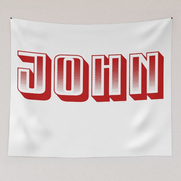 Item preview, Boys name John typography designed and sold by incurablehippie.
