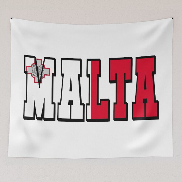 Item preview, Malta Country Flag Typography designed and sold by TravelWish.