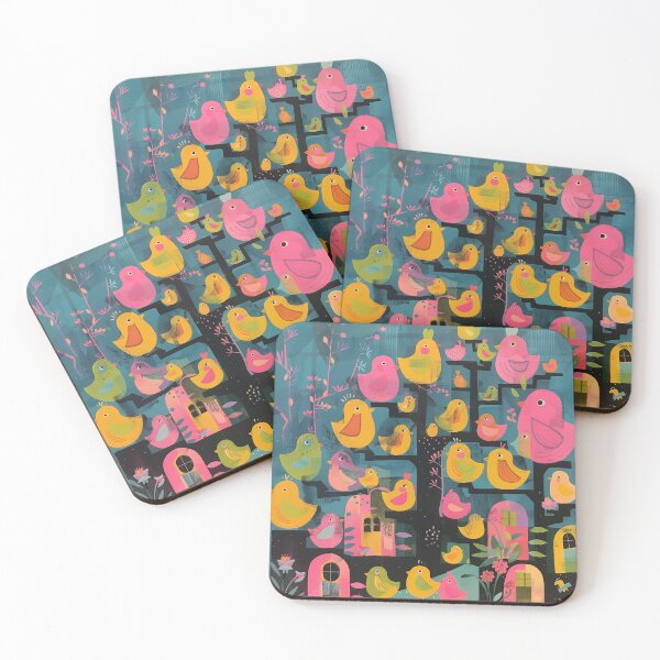 Item preview, Pastel Peep Party - Mid Century Style designed and sold by Offset Vinyl Film.