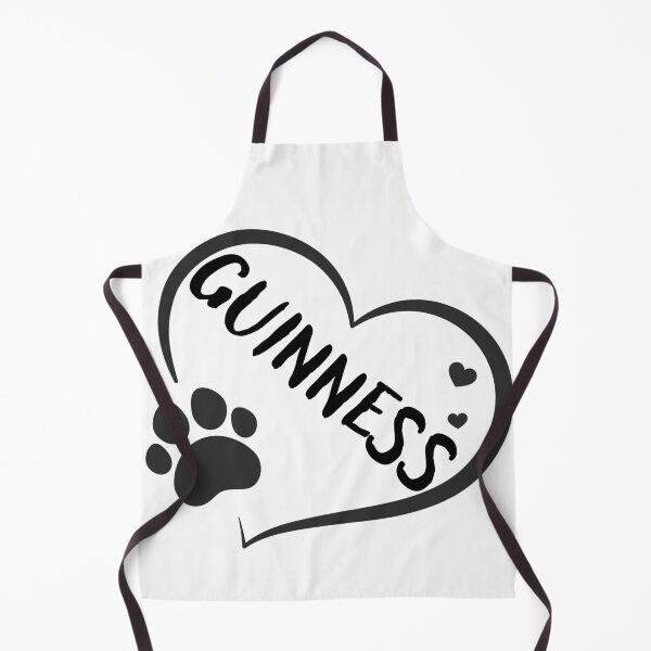 Item preview, Guinness pet dog or cat name in a heart with a paw, great gift for dog or cat owners designed and sold by OCS1337.