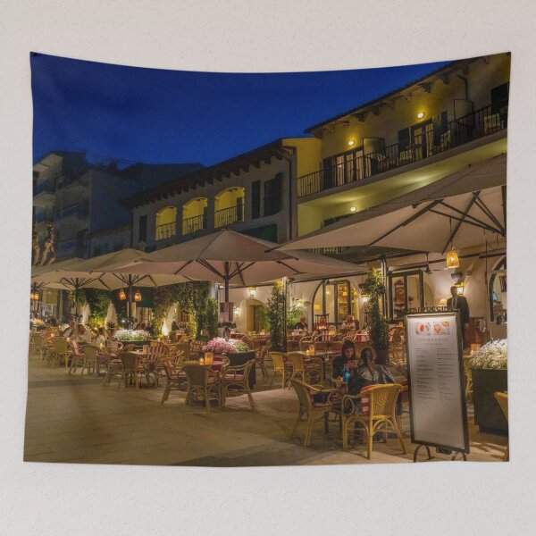 Item preview, Puerto Pollensa Sis Pins Hotel Cappuccino Cafe designed and sold by GG WALL ART.