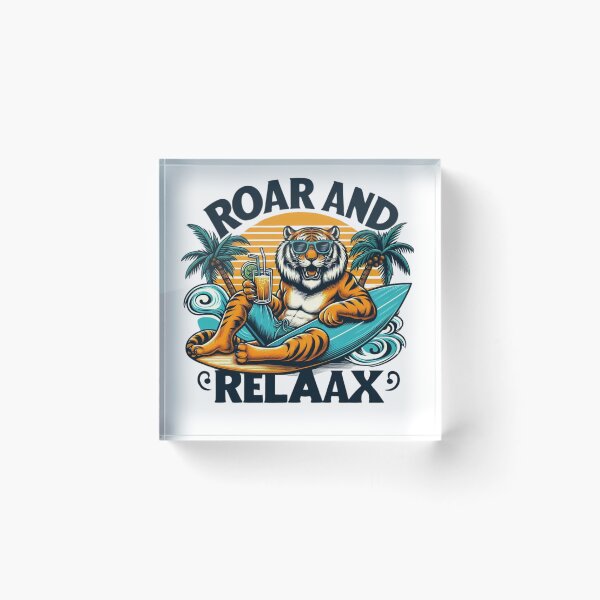 Item preview, relaxing cool tiger  designed and sold by Dwipo Design.