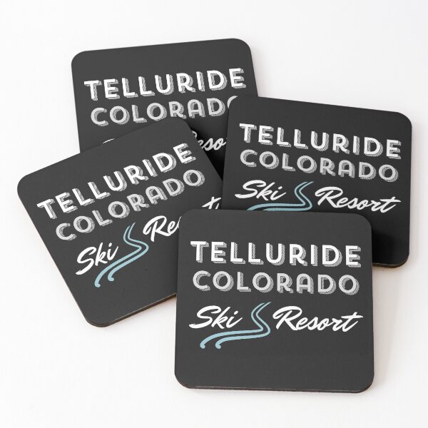 Item preview,  Telluride Ski Resort, Colorado. White text. Gift Ideas For The Ski Enthusiast. designed and sold by LindaLG.