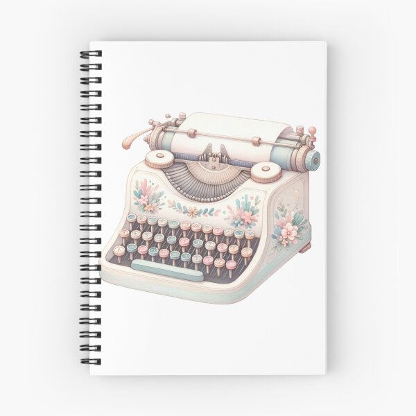 Item preview, Decorative Floral Patterned Vintage Typewriter designed and sold by ImagineCorner.