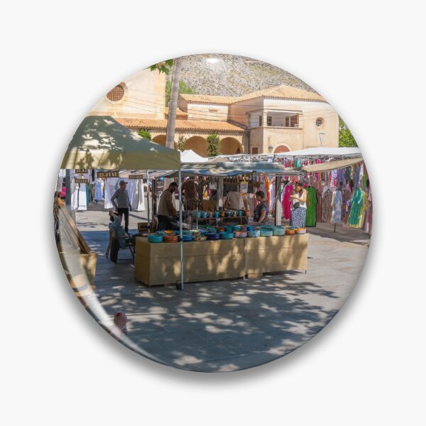 Item preview, Puerto Pollensa Square Mallorca designed and sold by GG WALL ART.