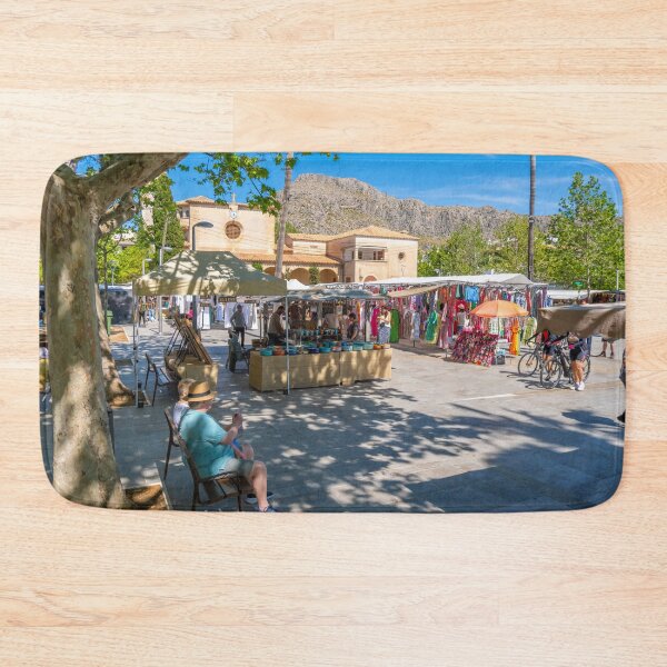 Item preview, Puerto Pollensa Square Mallorca designed and sold by GG WALL ART.