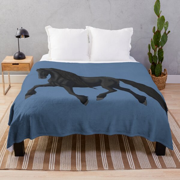 Item preview, Trotting Friesian Horse designed and sold by DappledMoon.