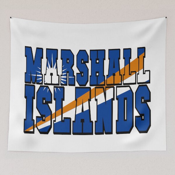 Item preview, Marshall Islands Country Flag Typography designed and sold by TravelWish.