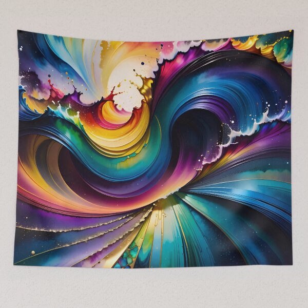Item preview, Abstract Fluid Paint Pattern designed and sold by TheArtOfPat.