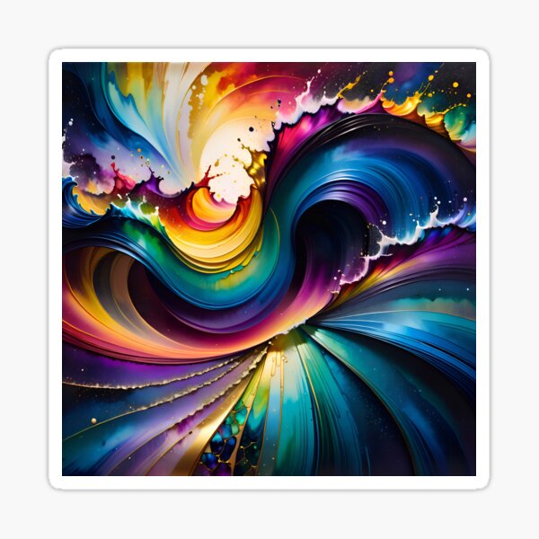 Item preview, Abstract Fluid Paint Pattern designed and sold by TheArtOfPat.