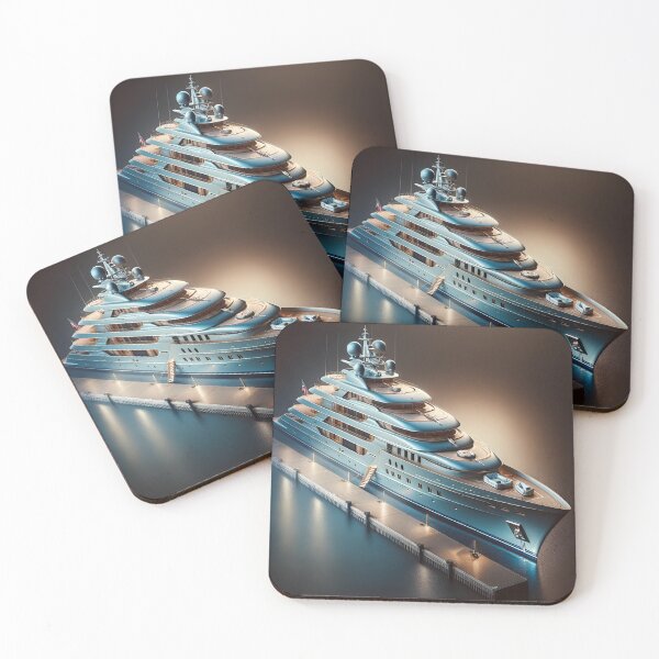 Item preview, Sky Blue Yacht Opulent Aristocratic Art Deco designed and sold by ByDigitalDream.