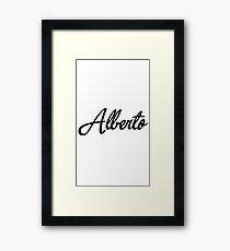 Alberto Framed Print