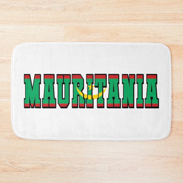 Item preview, Mauritania Country Flag Typography designed and sold by TravelWish.