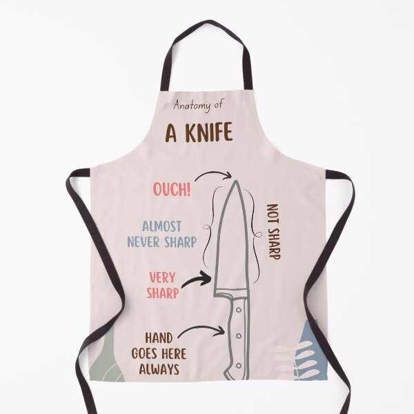 Artikelvorschau, Küchenkunst Anatomie eines Messers Lustiges Kochgeschenk Küche entworfen und verkauft von Peek-Designs.