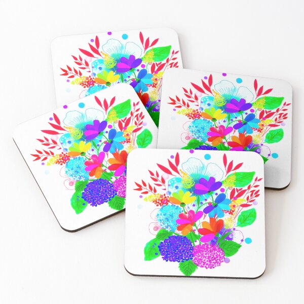 Item preview, Bright & Colourful Colourful Flowers designed and sold by Pattern Hub.