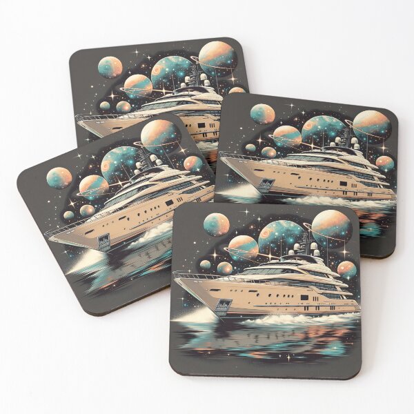 Item preview, Sandy Yacht: Celestial Sophistication Pop Art designed and sold by ByDigitalDream.
