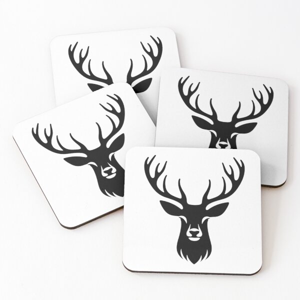 Item preview, Alpha Male Deer Silhoutte| Wild Animals | Silhoutte Animals designed and sold by SnuggleSafari.