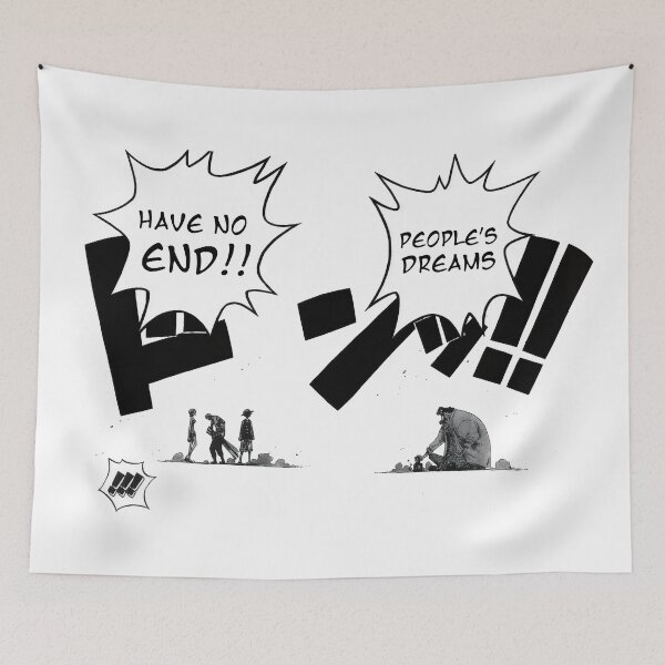 Item preview, ONE PIECE epic moment - People's dreams have no end. Marshall D Teach quote  designed and sold by happy-capy.