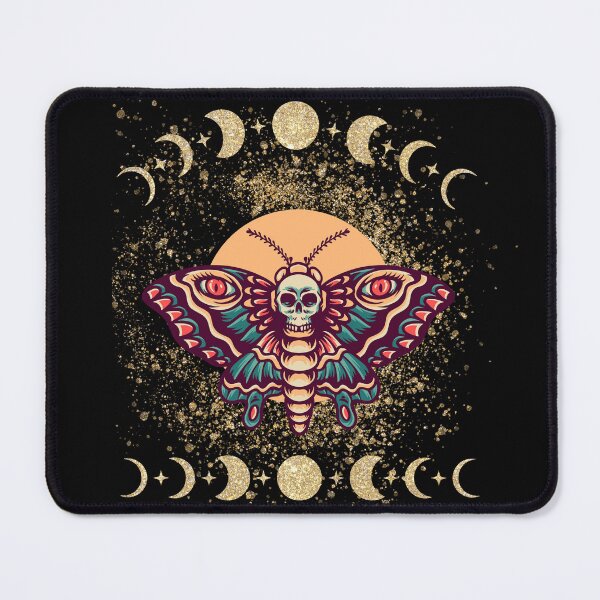 Item preview, Skull moth, Gothic motif designed and sold by CorvusLunaArt.