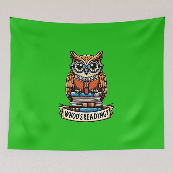 Item preview, Owl reading a book designed and sold by Irbisinthebox.