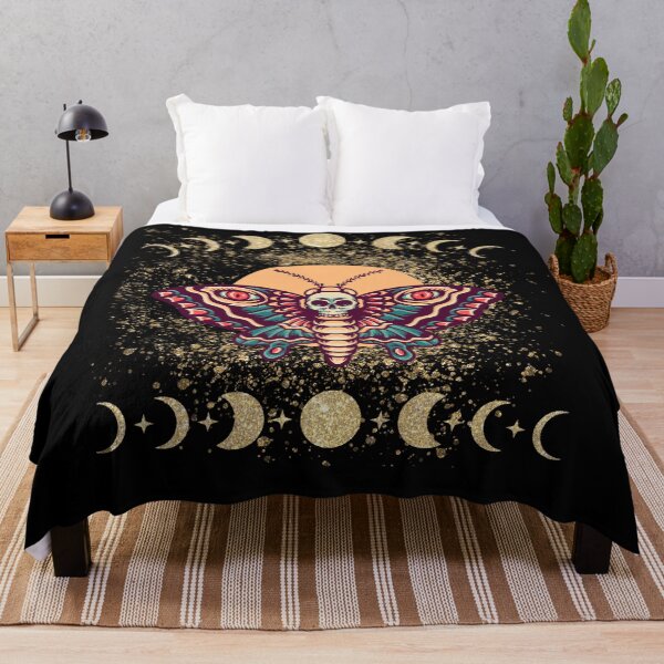 Item preview, Skull moth, Gothic motif designed and sold by CorvusLunaArt.