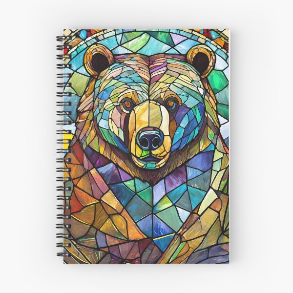 Item preview, Stained Glass Bear Head Portrait designed and sold by NinjaRat.