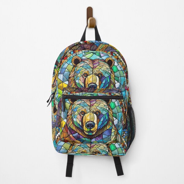Item preview, Stained Glass Bear Head Portrait designed and sold by NinjaRat.