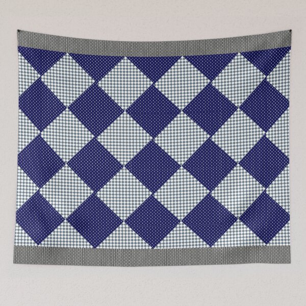 Item preview, Grey and white delux cozy checkered pattern Comforter by Belle Treasure Chest designed and sold by Luetta  Stuger- Fleming.