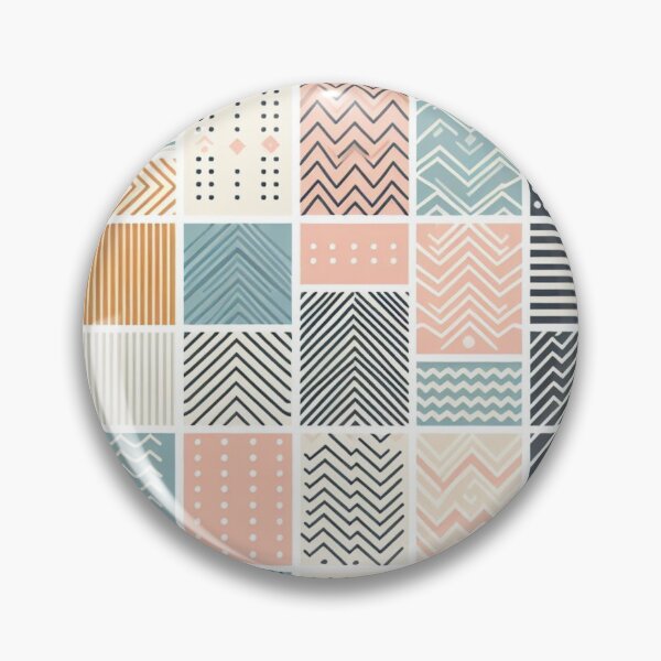 Item preview, Pastel Geometric Arrows Afrocentric Squares Pattern designed and sold by Tomasz C.