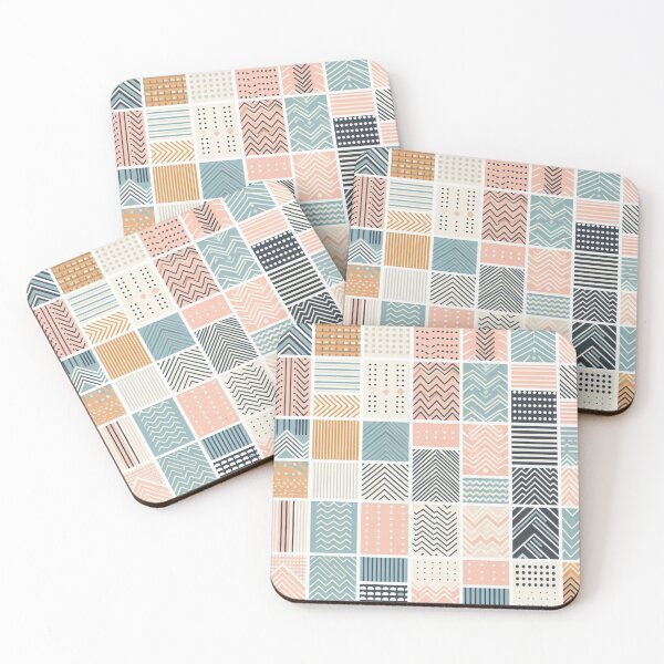 Item preview, Pastel Geometric Arrows Afrocentric Squares Pattern designed and sold by Tomasz C.
