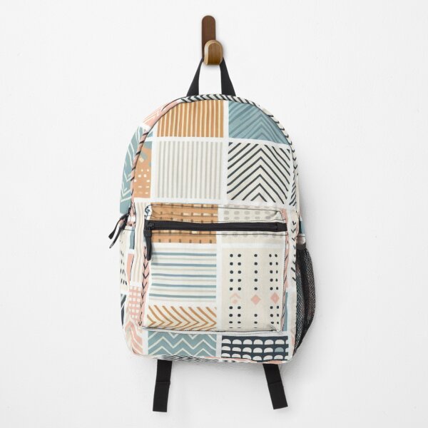 Item preview, Pastel Geometric Arrows Afrocentric Squares Pattern designed and sold by Tomasz C.