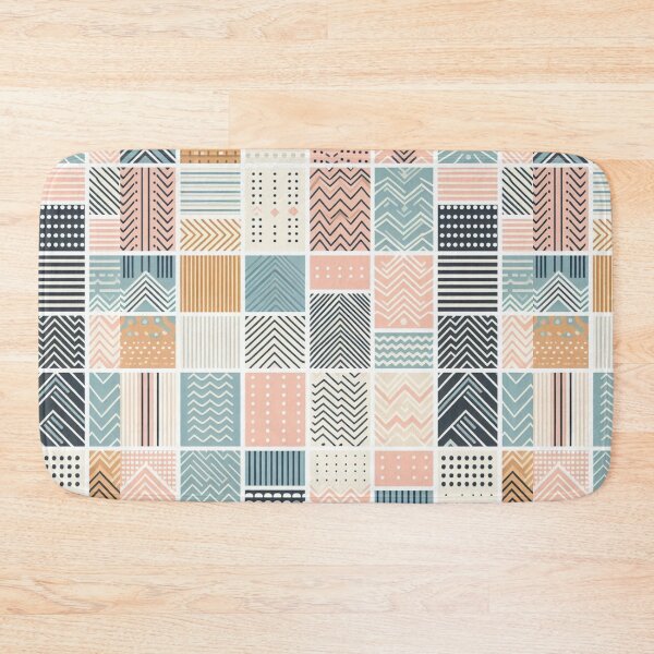 Item preview, Pastel Geometric Arrows Afrocentric Squares Pattern designed and sold by Tomasz C.
