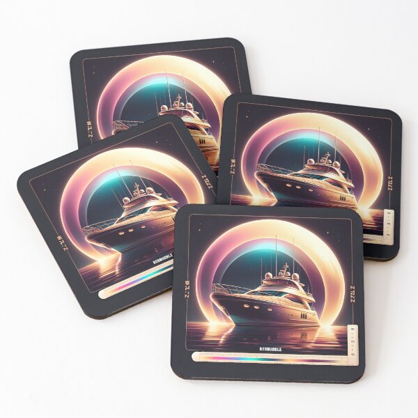 Item preview, Sunset Yacht: Pearlescent Romance in Modern Luxury designed and sold by ByDigitalDream.