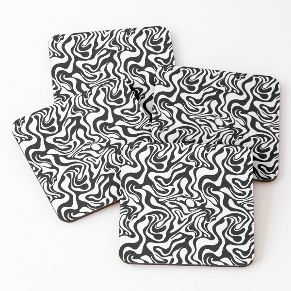 Item preview, Wobbly lines - black designed and sold by SaraBakx.